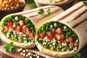 Hummus Tabbouleh Wraps